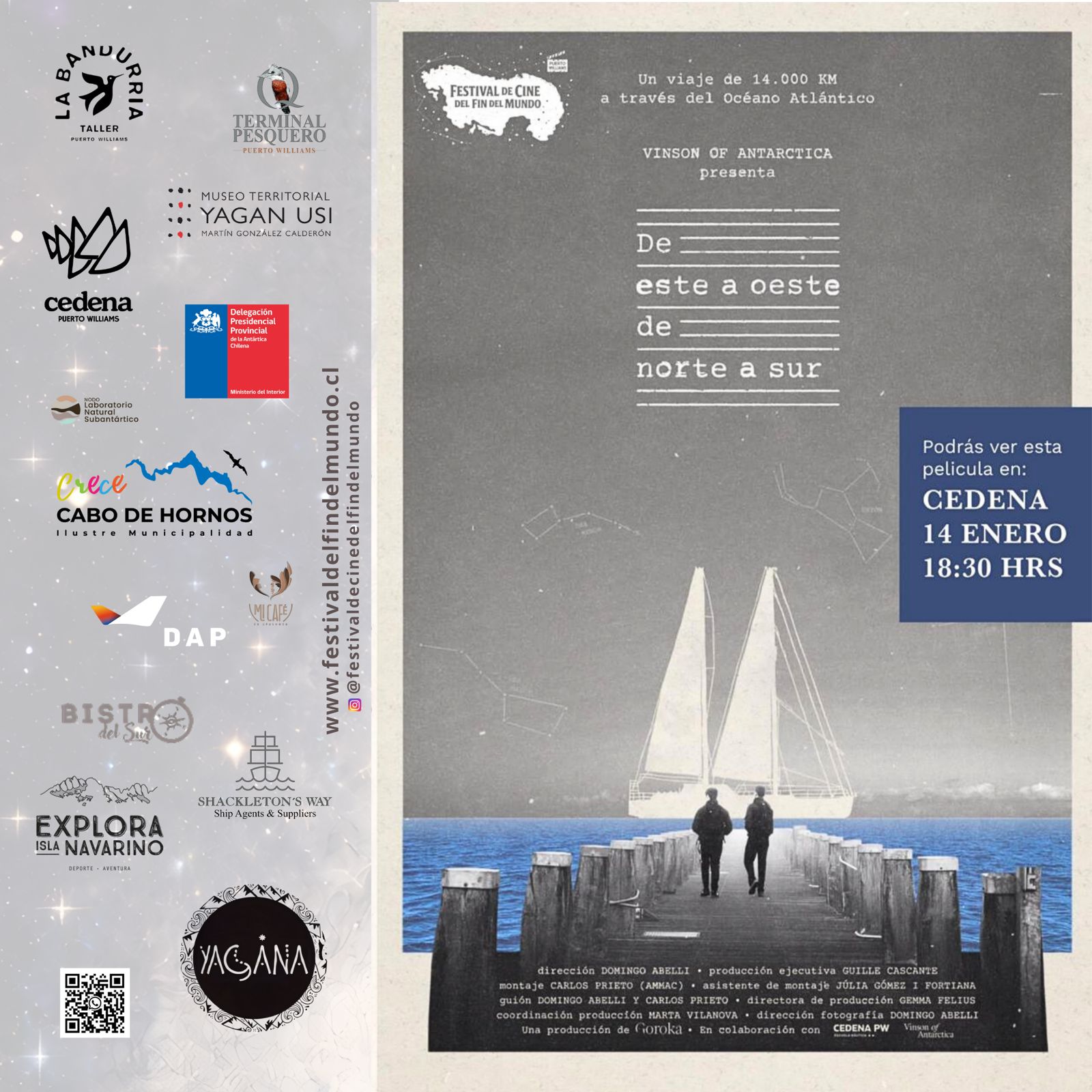 Poster de De Este a Oeste de Norte a Sur